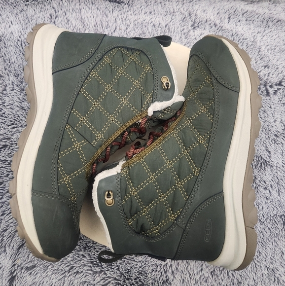 KEEN Terradora 2 Wintry Waterproof Rosin / Orange Snow Boots Women's Size 8 - Picture 6 of 9